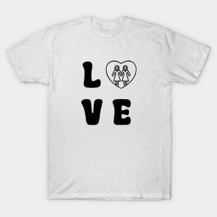 Love Lesbians Black T-Shirt